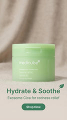 Medicube Exosome CICA Tea Tree Calming Toner Pads for Sensitive Skin with Centella Asiatica Help Reduce Redness & breakouts. Low-irritating & Hydrating Daily Care Korean Skincare Vegan (100 Pads)