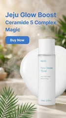 NACIFIC Jeju Uyu Cream Toner Facial Toner 5.07fl. oz. 150ml with Jeju Milk Extract Ceramide 5 Complex Moisture Lasting Natural Ingredients Korean Skin Care
