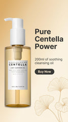 SKIN1004 Madagascar Centella Light Cleansing Oil 6.76 fl.oz 200ml | Gentle Oil Cleanser for Face Korean Facial Cleanser Double Cleansing