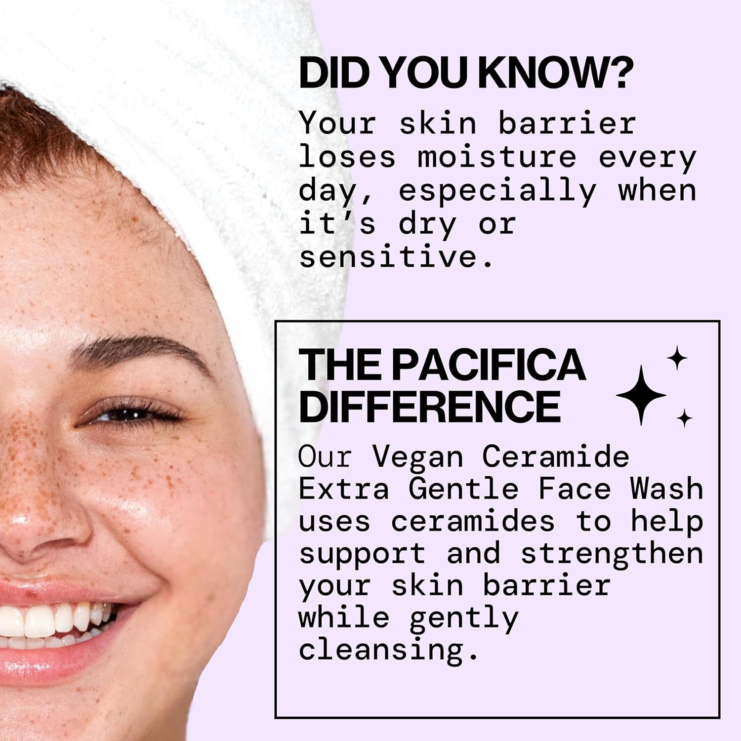 Face Wash for Sensitive Skin Facial Cleanser Vegan Ceramide Barrier Repair Extra Gentle for Daily Fragrance Free for Sensitive Skin, Clean Beauty, Vegan & Cruelty-Free Dermatologist Tested