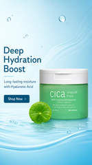 BEAUDIANI CICA ampoule mask 100ea Skin Care pad Korean Toner Pads centella asiatica Toner pad Hydrating Toner pad Facial Essentials Quick Calming Reduce hot Flush Nutrition for Irritated Skin
