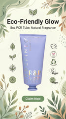 Beauty R&R Cleanser 8oz Brightening & Balancing Gel Cleanser Infused with Niacinamide Centella Green Tea Tremella Mushroom